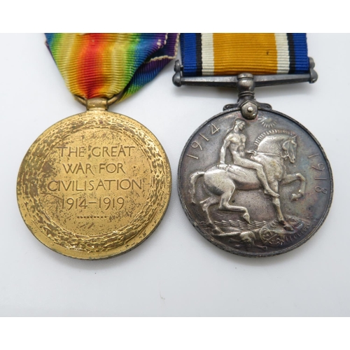 221 - Pair of medals with death plaque to Robert James Fowler M2-221654 Private ASC