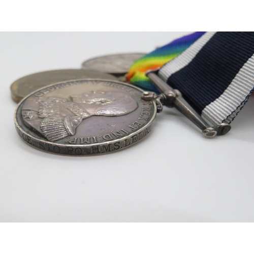 241 - Set of 4x medals to 294720 George Leatherbridge STO.PO. HMS Leda