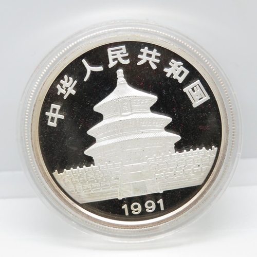 255 - Chinese 1oz 999 1991 coin