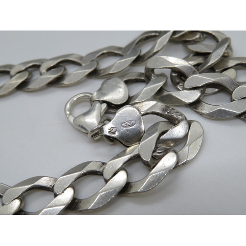 29 - Silver chunky necklace 20