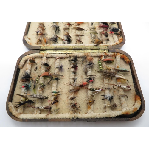 322 - 1x large Hardy Nerada fly box with flies