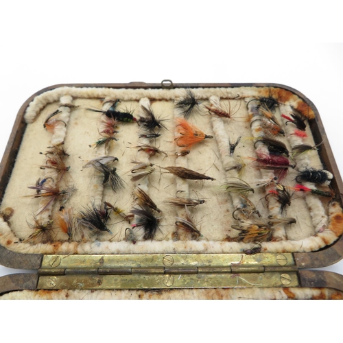 322 - 1x large Hardy Nerada fly box with flies