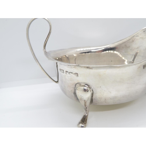 350 - 2x HM silver gravy boats 211g