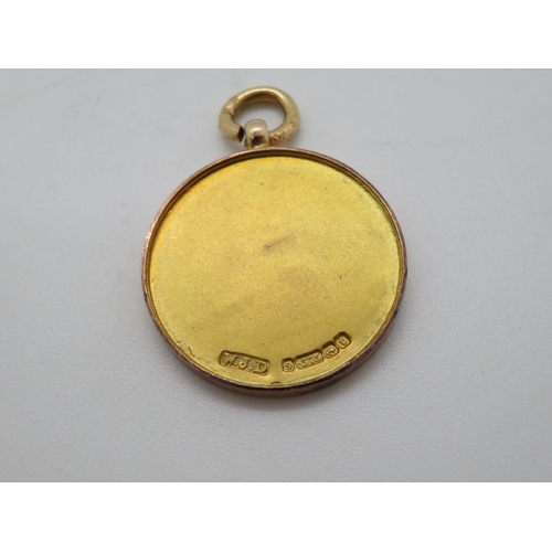 353 - Rare gold medal awarded to Lt JD Milburn for valour in The Great War 1914/18 by residents of Guyzanc... 