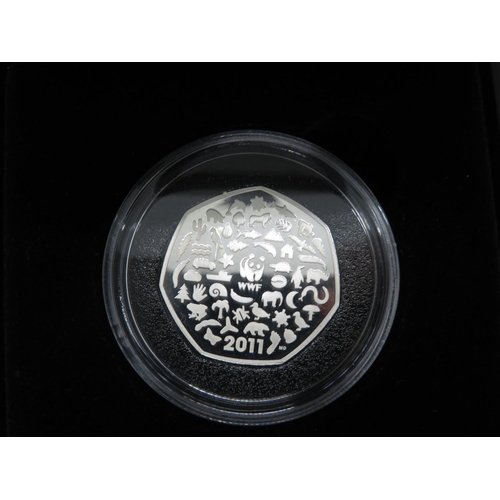 373 - 2011 WWF 50th Anniversary silver proof 50p