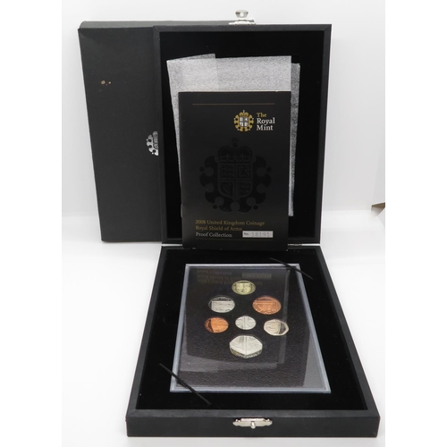 395 - 2008 UK Coinage Royal Shield set boxed