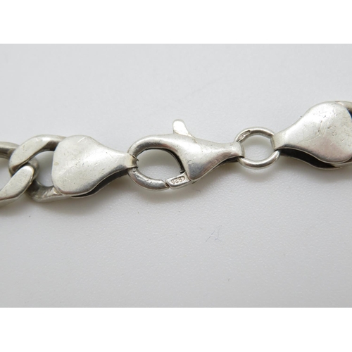 47 - Men's chunky silver bracelet  29g