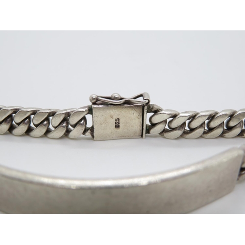 48 - Silver ID bracelet 22g