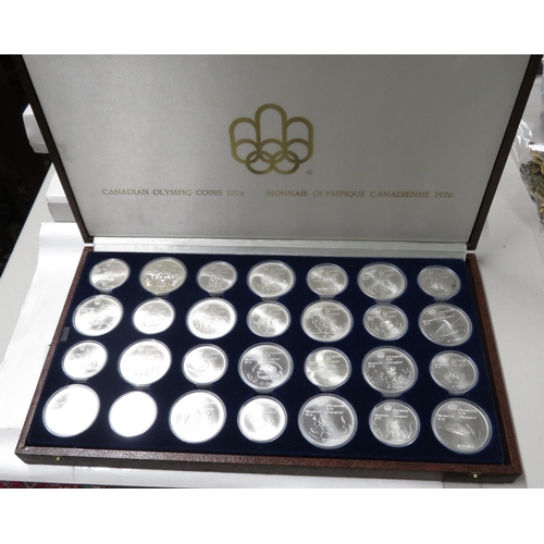 Canada 1976 Olympic silver coin set 28x coins