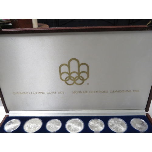 271 - Canada 1976 Olympic silver coin set 28x coins