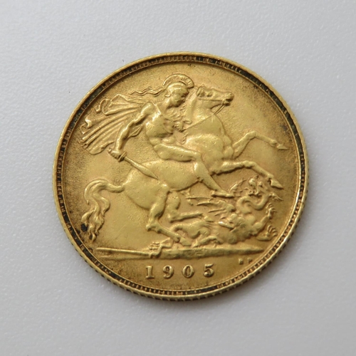 4 - 1905 half sovereign