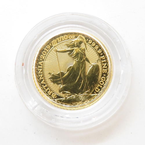 152 - 2019 gold one tenth of an ounce Britannia coin