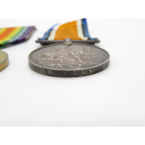 162 - Pair of WWI medals PTE. W. D. CATT E. Surrey Rgt.