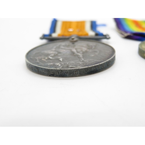 170 - PTE W. J. WOLFE Liverpool Regiment WWI medals