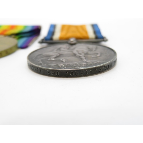 177 - Pair of WWI medals PTE. F. KIRBY Queens Regiment