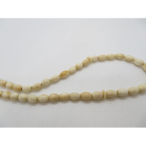 192 - Set of early Victorian ivory worry beads