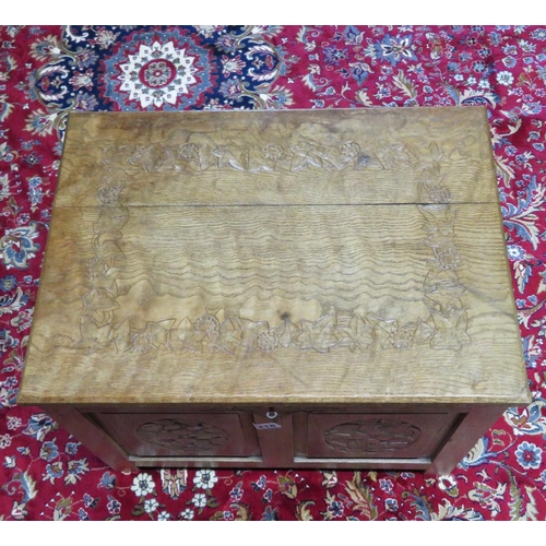 218 - Oak chest 19