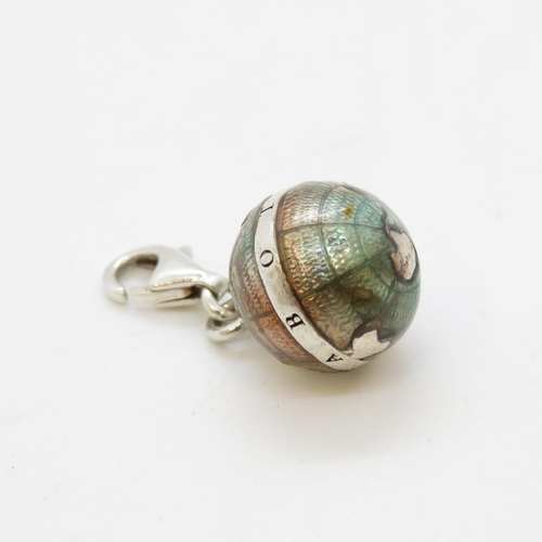 34 - 3.8g Thomas Sabo enamelled globe charm