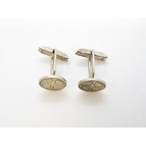 42 - Millennium silver HM cufflinks