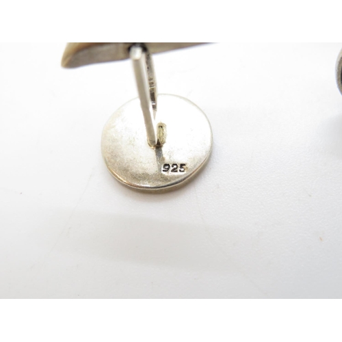 42 - Millennium silver HM cufflinks