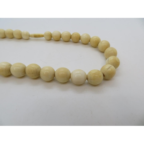 43 - Victorian ivory necklace