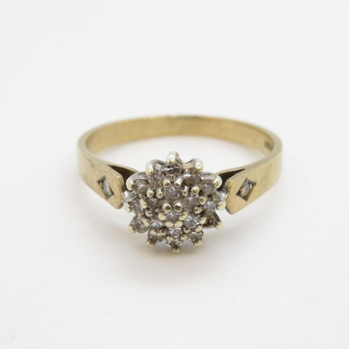 5 - 9ct gold and diamond ring 2.1g size N