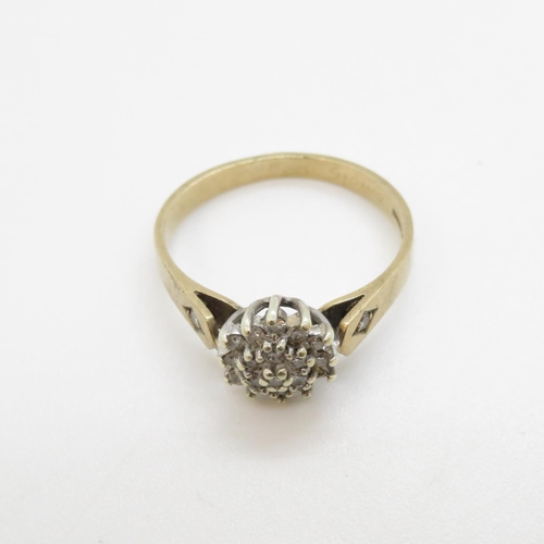 5 - 9ct gold and diamond ring 2.1g size N