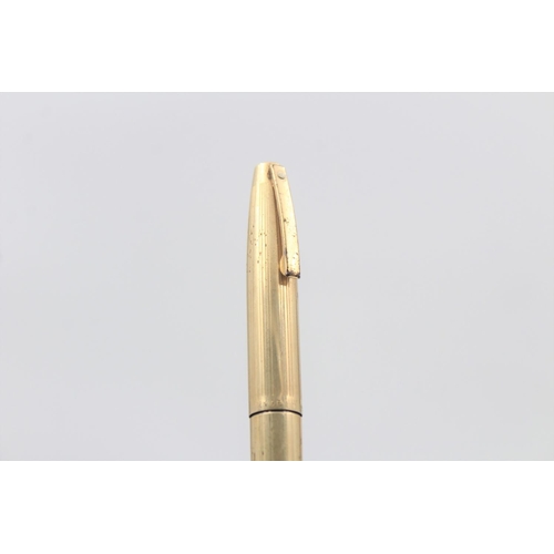 13 - Vintage SHEAFFER Imperial Rolled Gold FOUNTAIN PEN w/ 14ct Gold Nib WRITING 24g