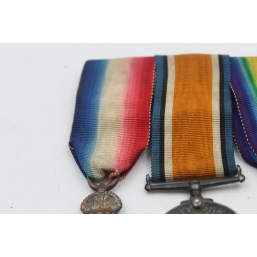 23 - WW1 1914-15 Star Trio Mounted To 8327 SGT R Laurie Highland Light Infantry