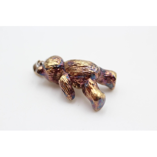 347 - 9ct gold bear pendant