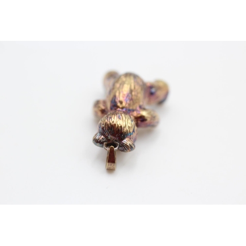 347 - 9ct gold bear pendant