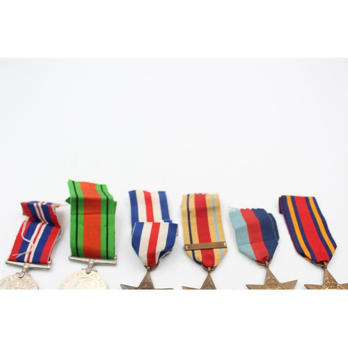 35 - 6 x WW2 Medals w/ Original Ribbons Inc Burma, France & Germany, Africa Star Etc