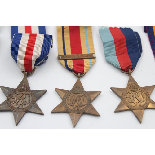 35 - 6 x WW2 Medals w/ Original Ribbons Inc Burma, France & Germany, Africa Star Etc