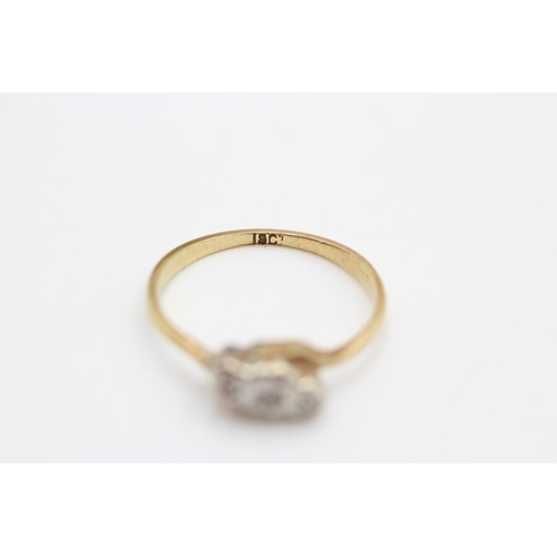 397 - gold diamond trilogy ring size K
1.7g