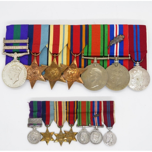 203 - Group of medals and miniatures to Lt. Col. GB Phipps of Beds/Herts Regiment 3rd East Anglian Regimen... 