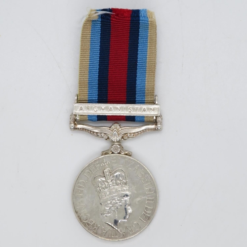 61 - Afghan medal to Pte. Greenwold AG(SPS)