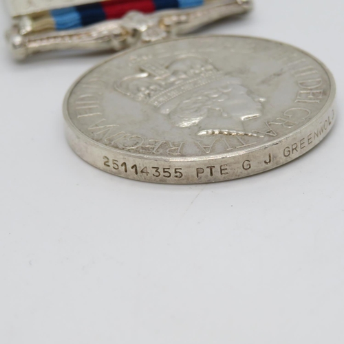 61 - Afghan medal to Pte. Greenwold AG(SPS)