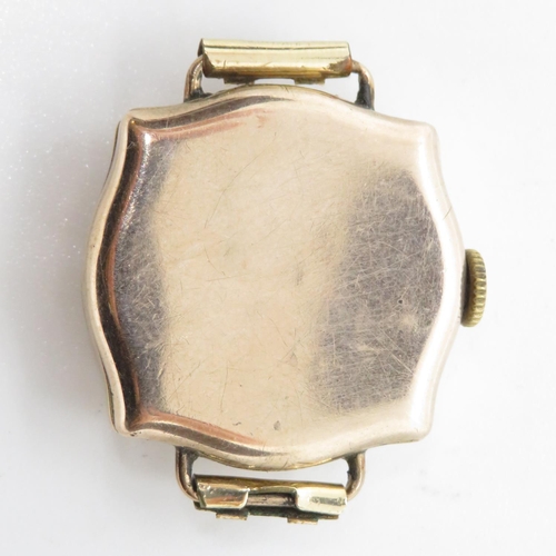 276 - 9ct gold ROLEX ladies watch runs 25mm head fully HM case and movement 14g