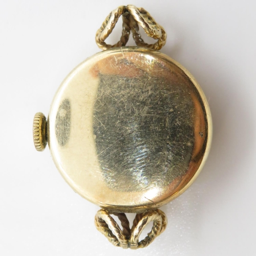 280 - Ladies Tudor ROLEX 17 ruby movement case marked Rolex, movement marked Tudor spares or repairs 15mm ... 