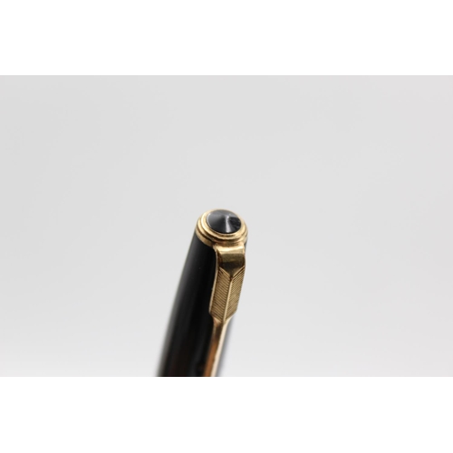 124 - Vintage PARKER Duofold Black FOUNTAIN PEN w/ 14ct Gold Nib WRITING