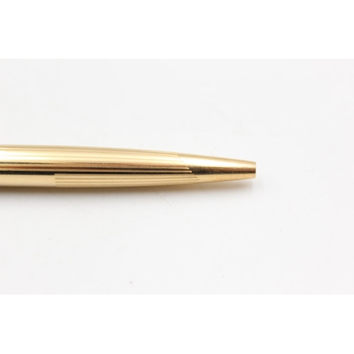 127 - Vintage PARKER 50 Falcon Rolled Gold FOUNTAIN PEN w/ Gold Plate Nib WRITING 33g