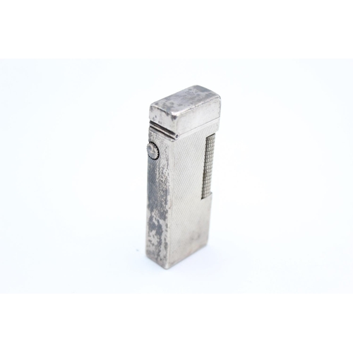 155 - DUNHILL Silver Plate Rolagas Cigarette LIGHTER (77g)