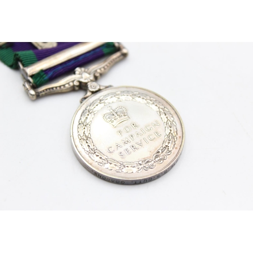 244 - ER.II C.S.M Borneo Medal To 23980021 Pte G.B Cutt Gordons