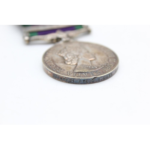 244 - ER.II C.S.M Borneo Medal To 23980021 Pte G.B Cutt Gordons