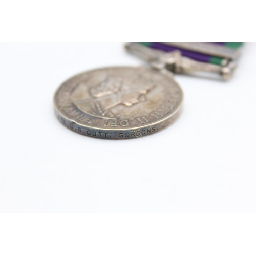 244 - ER.II C.S.M Borneo Medal To 23980021 Pte G.B Cutt Gordons