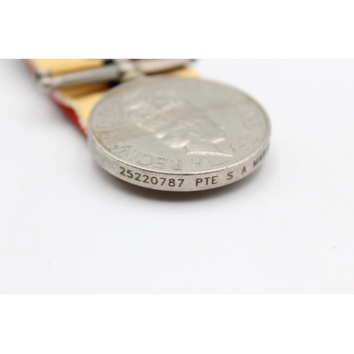251 - ER.II Operational Service Medal Iraq To 25220787 Pte S.A Marsh R.L.C