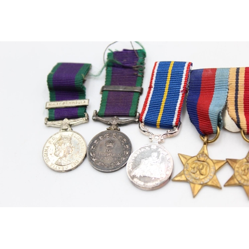 256 - Job Lot of Assorted MILITARY Miniature Medals Inc Military Cross, WW2 Group Etc