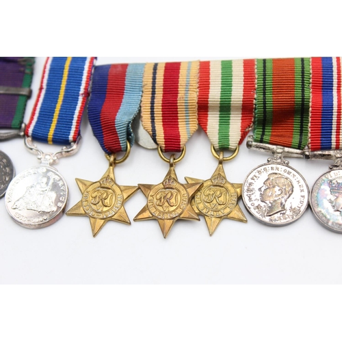 256 - Job Lot of Assorted MILITARY Miniature Medals Inc Military Cross, WW2 Group Etc