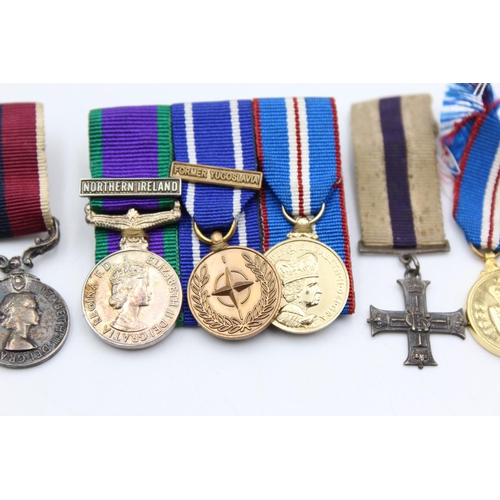 256 - Job Lot of Assorted MILITARY Miniature Medals Inc Military Cross, WW2 Group Etc
