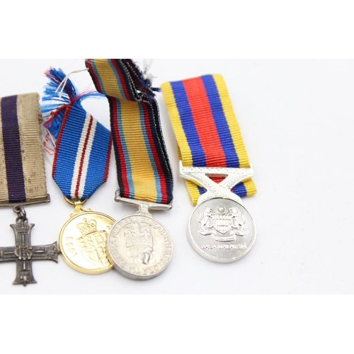 256 - Job Lot of Assorted MILITARY Miniature Medals Inc Military Cross, WW2 Group Etc